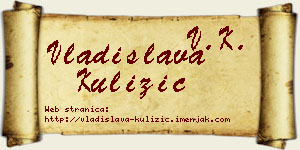 Vladislava Kulizić vizit kartica